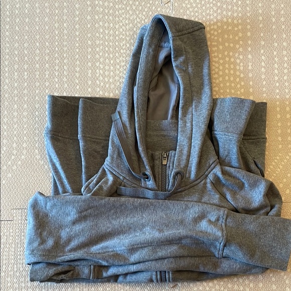 Athleta Gray Zip-Up Hoodie - Picture 2 of 7